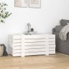 Úložný box bílý 91 x 40,5 x 42 cm masivní borové dřevo 824999