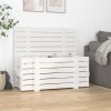 Úložný box bílý 91 x 40,5 x 42 cm masivní borové dřevo 824999