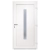 Vchodové dveře bílé 108 x 208 cm PVC 3157083
