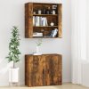 Nástěnná skříňka kouřový dub 80x33x80 cm kompozitní dřevo 816597