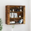 Nástěnná skříňka kouřový dub 80x33x80 cm kompozitní dřevo 816597