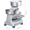 Tvarovací stroj na hamburgery 500 voskových papírů hliník 13 cm 50996