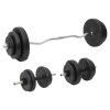 Sada obouruční a jednoručních činek se závažím 60 kg 3145025