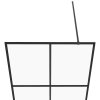 Zástěna do průchozí sprchy čiré ESG sklo 80 x 195 cm černá 151023