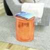 Tepaná hliníková stolička / odkládací stolek barva mědi/mosazi 242325