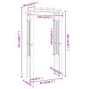 Trelážový oblouk 110x60x210 cm impregnovaná masivní borovice 318560
