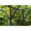 Nature Zahradní oblouk kovový 114 x 66 x 232 cm černý 409352