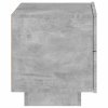 Noční stolek s LED osvětlením betonově šedý 70 x 36 x 40,5 cm 836780