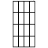 Zástěna do průchozí sprchy s policí černá 80x195 cm ESG/hliník 3185443