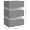 Noční stolek s LED šedý 45 x 35 x 67 cm kompozitní dřevo 326842