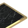 Stolek na notebook černý mramor 50 x 35 x 65 cm tvrzené sklo 331647