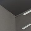 Příborník černý s vysokým leskem 60x35x80 cm kompozitní dřevo 283713