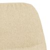 Houpací křeslo krémově bílé textil 341044
