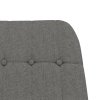 Houpací křeslo světle šedé textil 341253