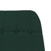 Houpací křeslo tmavě zelené textil 341258