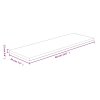 Policová deska 60 x 20 x 1,5 cm masivní dubové dřevo bez úprav 342921