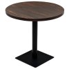 Bistro stůl MDF a ocel kulatý 80 x 75 cm 245610