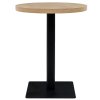 Bistro stůl MDF a ocel kulatý 60 x 75 cm 245612