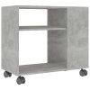 Odkládací stolek betonově šedý 70x35x55 cm kompozitní dřevo 802124