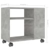 Odkládací stolek betonově šedý 70x35x55 cm kompozitní dřevo 802124