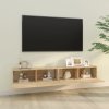 Nástěnné TV skříňky 2 ks dub sonoma 100x30x30 cm 804547