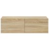 Nástěnné TV skříňky 2 ks dub sonoma 100x30x30 cm 804547