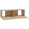 Nástěnné TV skříňky 2 ks dub sonoma 100x30x30 cm 804547