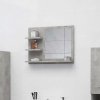 Koupelnové zrcadlo betonově šedé 60x10,5x45 cm kompozitní dřevo 805010