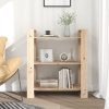 Knihovna / dělicí stěna 80 x 35 x 91 cm masivní borovice 813899