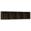 Knihovna / TV skříňka hnědý dub 143x30x36 cm kompozitní dřevo 815272