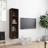Knihovna / TV skříňka hnědý dub 143x30x36 cm kompozitní dřevo 815272