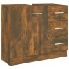 Skříňka pod umyvadlo kouřový dub 63x30x54 cm kompozitní dřevo 815630