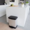 Curver Pedálový odpadkový koš Deco obdélníkový 30 l stříbrný 443828