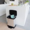 Curver Pedálový odpadkový koš Deco obdélníkový 30 l stříbrný 443828