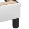 Rám postele bez matrace Zadar bílý 140x190 cm umělá kůže 3208178
