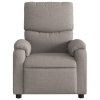 Masážní polohovací křeslo taupe textil 373430