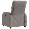 Masážní polohovací křeslo taupe textil 373430