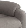 Masážní polohovací křeslo taupe textil 373430