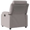 Polohovací křeslo taupe textil 373470