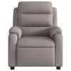 Polohovací křeslo taupe textil 373470