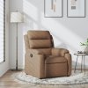 Polohovací křeslo hnědé textil 373466