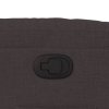 Polohovací křeslo tmavě hnědé textil 374152