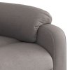 Zvedací masážní polohovací křeslo taupe textil 3205000
