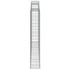 Klenuté gabionové koše 3 ks 300x30x180/200cm pozinkované železo 3146594