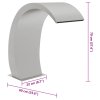Bazénová fontána s LED 22 x 60 x 70 cm nerezová ocel 304 148881