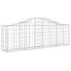 Klenutý gabionový koš 200 x 30 x 60/80 cm pozinkované železo 153383