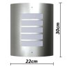 Nerezové vodotěsné nástěnné svítidlo - 2 ks - 60 W 160162