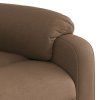 Zvedací polohovací křeslo hnědé textil 3204984