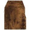 Nástěnná TV skříňka kouřový dub 100x30x30 cm kompozitní dřevo 836890