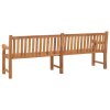 Zahradní lavice 228 cm masivní teakové dřevo 316640